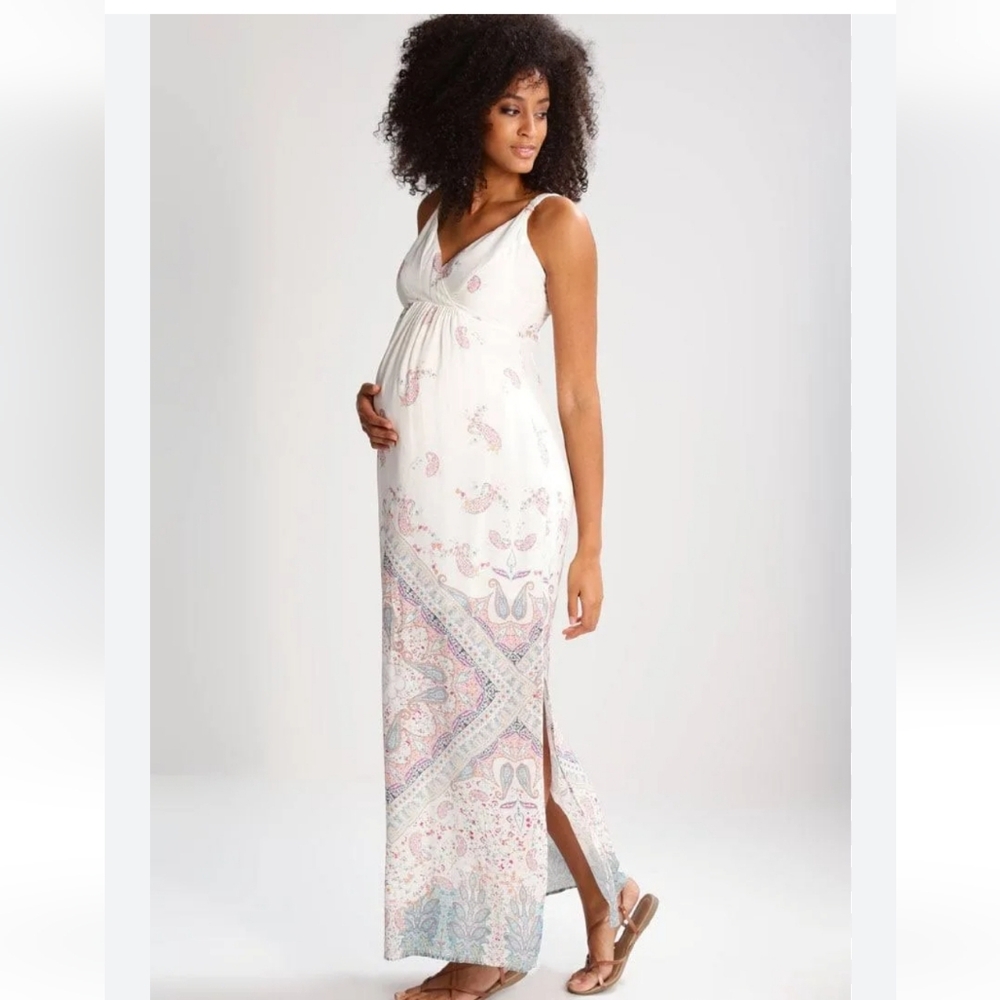 Paisley Maternity Maxi Dress  Seraphine Boho Summer Capsule